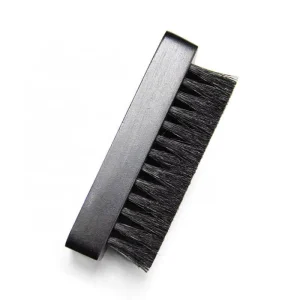Black Shoes Brush Bristle Brushes Buffing Wood Handle Brush Portable Home Cleaning Tool