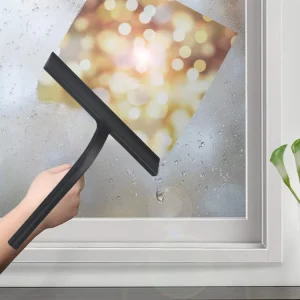 Black Silicone Bathroom Cleaning Squeegee for Window Cleaning