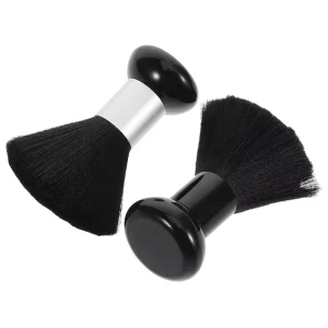 Black Soft Bristle Barber Neck Duster Brush for Men Hair Cutting Cleaning Tool for Hairdressing and Salon Use