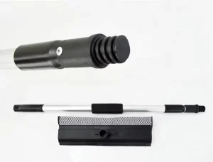 Black Telescopic Handle Soft Window Squeegee Cleaner with Sponge Cleaning Squeegee