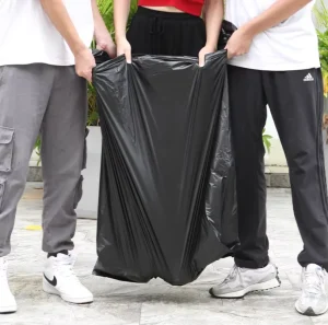 Black Thickened Large Garbage Bag Catering Hotel Property Sanitation Disposable Commercial Heavy Duty Garbage Bag