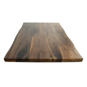 Black Walnut Live Edge Solid Wood Dining Table and Writing Desk