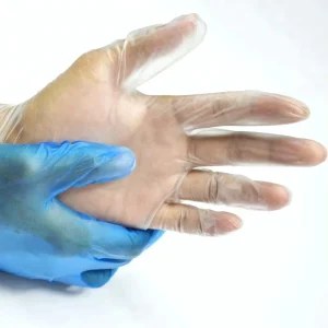 Blend Nitrile Gloves Factory Vinyl Glove Kitchen Household Food Grade Powder Free Vinyl Examination Hand Glove