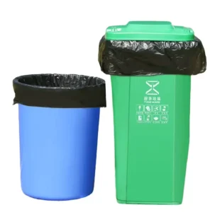 Blue 120 Liters Trash Bags with Handle 250L HDPE Waste Bin Boxes Waterproof Star Seal Roll T Plastic Garbage Shrink Bag