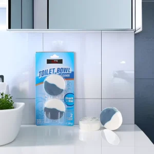 Blue Automatic Toilet Bowl Cleaner Tablets Blue Bubbles Solid Block Toilet Cleaning Tablet