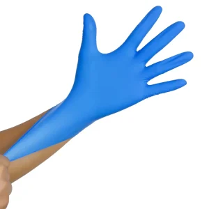 Blue Black Durable Disposable Latex Nitrile Vinyl Glove Powder Free Working Waterproof Anti Oil Household Kitchen PVC Glove Luva