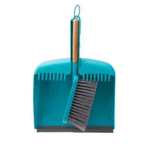 Blue Hand Small Broom and Dustpan Set Whisk Broom and Dustpan Clean Tables