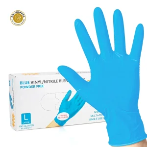Blue Nitrile Disposable Latex Free Waterproof Medium Thickness Food Grade Household Mechanics Gloves