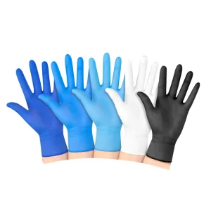 Blue Powder Free Hand Guantes De Nitrilo Gloves With Household Nitrile Gloves