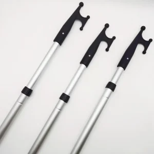 Boat Rope Retriever Telescopic Pole Aluminum Tube Ship Cargo Rod Stronger Pull Extending Tool