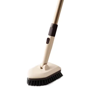 Boomjoy Extendable Tub And Tile Scrubber Brush Kit 2 Heads Cleaning Brushes