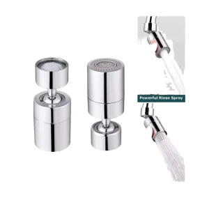 Brass Kitchen Sink Faucet Aerator 720-Degree Swivel Air Adaptor