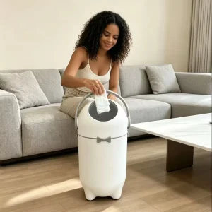 Brazil Household Plus Diaper Pail Odor Proof High Barrier Sanitary Pet Cat Litter Baby Classification Trash Can