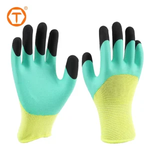 Breathable Household Working Gloves Latex Coated Custom Gardening Gloves for Outdoor Indoor Protective Work