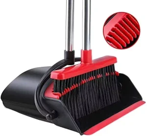 Broom Duspan Combo Telescopic Long Handle Folding Windproof Broom and Dustpan Set Dust Broom