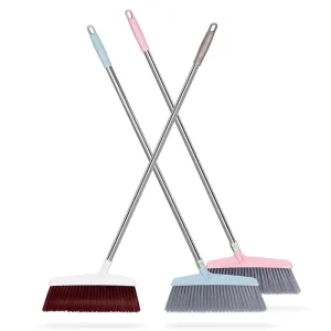 Broom Duspan Combo Telescopic Long Handle Folding Windproof Broom and Foldable Dustpan Set