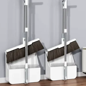 Broom Dustpan Cover Sweeping Combination Can Be Disassembled Rotated Household Broom Garbage Dust Hair Collection Cleaning Tool