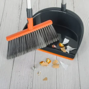Broom Dustpan Set Portable Eco Friendly PP Bristle Easy Cleaning Home