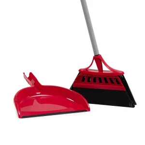 Broom Stick Double-sided Scraping Integrated Long Handle Folding Brooms Dustpans Plastic Broom and Dustpan Set