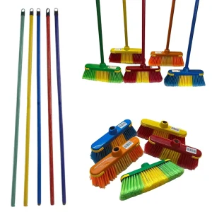 Broom and Dustpan Cleaning Supplies Wooden Broom Handle for Floor Cleaning Tools Accessories
