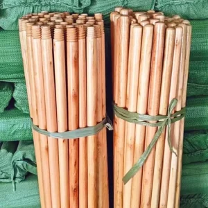 Broom and Dustpan Series Wooden Broom Handle 22mm Thickness Italian Thread Broom Stick Mop Stick Varnished Escoba