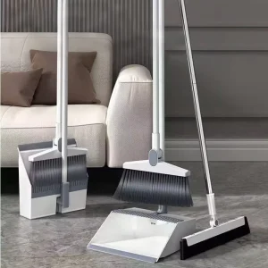 Broom and Dustpan Set Combination Household Broom Wiper Non stick Hair Dustpan Sweeping Artifact Garbage Shovel Broom
