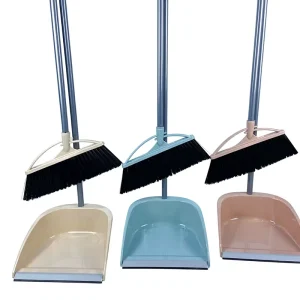 Broom and Dustpan Set Household Floor Sweeping Plastic Broom Dustpan Large Size Combo Model 19913