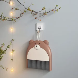 Broom and Dustpan Set New Magic Indoor Table Little Bear Broom and Dustpan for Home Mini Little Bear Broom and Dustpan