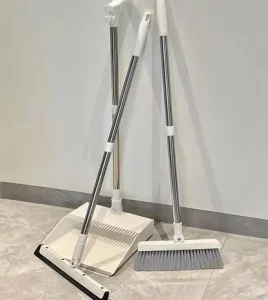 Broom and Dustpan Set Sweep the Floor Domestic Whisk Broom Set Three piece Set Single Plastic Trash Shovel Bulk