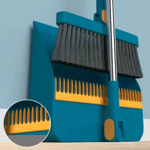 Broom and Dustpan Set with Long Handle