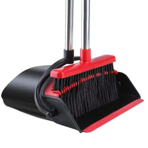 Broom and Dustpan Version Tiumso Dust Pan Broom Set with Upgrade Combo and Sturdiest Extendable Long Handle