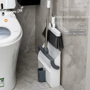 Brooms for Sweeping Indoor and Outdoor 3 in 1 Long Handle Cleaning Brush Broom and Dustpan Set Broom with Dustpan Combo Set