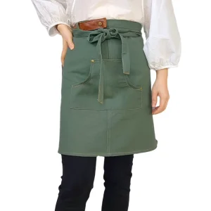 Bulk Half Aprons for Restaurant Uniforms with Pocket Customizable Waist Apron for Company Events Teams