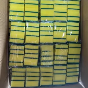 Bulk Low Price PU Sponge Strips Scouring Pads for Cleaning Tableware Kitchen Household Cleaning Sponges