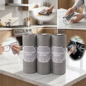 Bulk Magic Microfiber Tear Away Cleaning Cloth Roll High Absorption Wipe Soft Reusable Multi Scenarios Using Towels