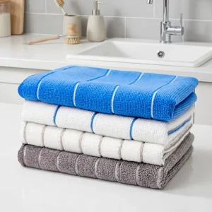 Bulk Manufacturer Reusable Cleaning Cloths 30*30cm 40*60cm Absorbent Dish Cloths Quick Dry OEM Kitchen Microfiber Towels