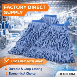 Bulk Pack Looped End Mop Heads Heavy Duty Commercial Cotton String Mop Refills with Factory Direct Pricing