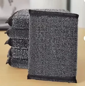 Bulk Steel Scrub Sponge Heavy Duty Non Scratch Reusable Kitchen Cleaning Sponge for Restaurant Commercial Use