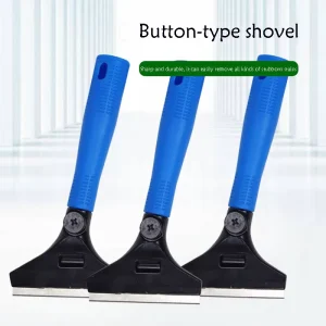 Button Type Multifunctional Cleaning Scraper Tool Replaceable Blade Glue Sticker Remover for Glass Tile Marble Floor