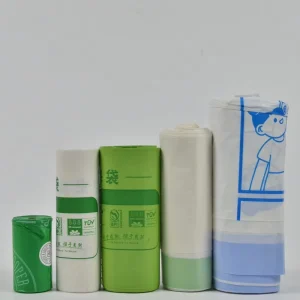 C fold Perforated Start Seal Gravure Printing Heavy Duty Jumbo Size 55 60 Gallon Trash Garbage Bags on Roll