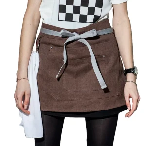 CHECKEDOUT Canvas Kitchen Waiter Work Wear Waist Aprons With Multi Colors for Hotel and Restaurants Half Apron