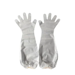 CPE Disposable Gloves Medium 60cm Length PE Outer Heat Resistant Flexible Eco Friendly Waterproof Kitchen Cleaning Dishwashing