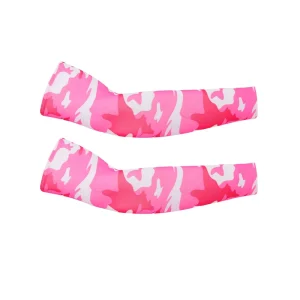 Camouflage Quick Dry Elastic Ice Silk UV Protection Cool Running Arm Sport Oversleeve Men Women Arm Sleeves for Cycling