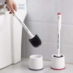 Can Add Liquid Toilet Brush Household No Dead Corner Bathroom Silicone Cleaning Brush Light Luxury Style Washing Brush