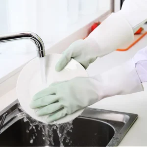 Candy Colored Household Gloves Household Cleaning Rubber Laundry and Dishwashing Gloves Latex Gloves