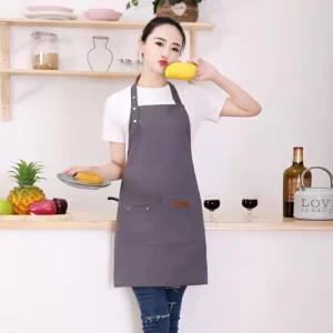 Canvas Kitchen and Oil Proof Adjustable Waiter Custom Waterproof Tool Washable Carpenter Barista Apron