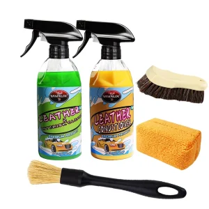 Car Cleaning Products Kit with Leather Cleaner and Conditioner Interior Cleaner