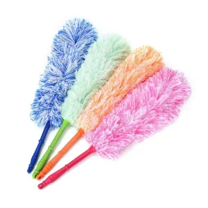Car Dust Static Feather Duster to Clean Dust Wiper Long Design Ultrafine Bendable Fiber Household Cleaning Tool