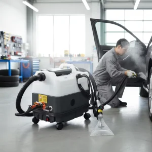 Car Interior Seat Cleaning Steam Version Manual Plastic Carpet Cleaning Machine for Sofa Curtain Mattress Cloth Washing 9 Liters