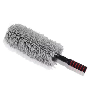 Car Microfiber Duster with Long Secure Extendable Handle Scratch Lint Free Multipurpose